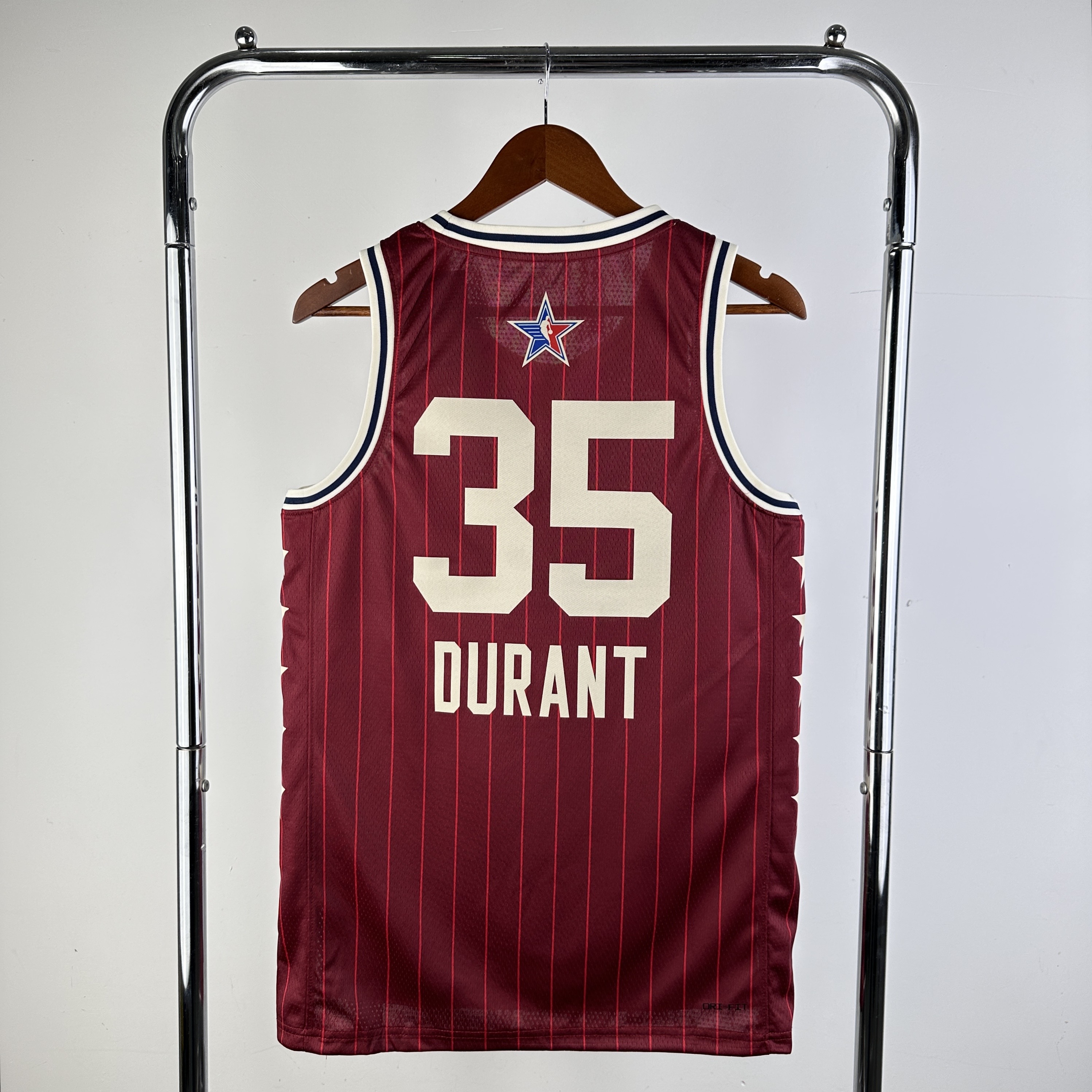 Men All-star season #35 Durant Red 2024 NBA Jersey->more jerseys->NBA Jersey